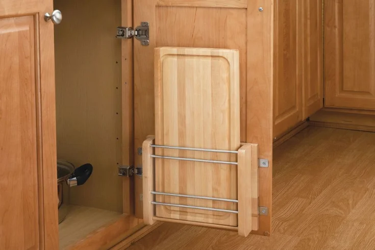 behind door kitchen storage
