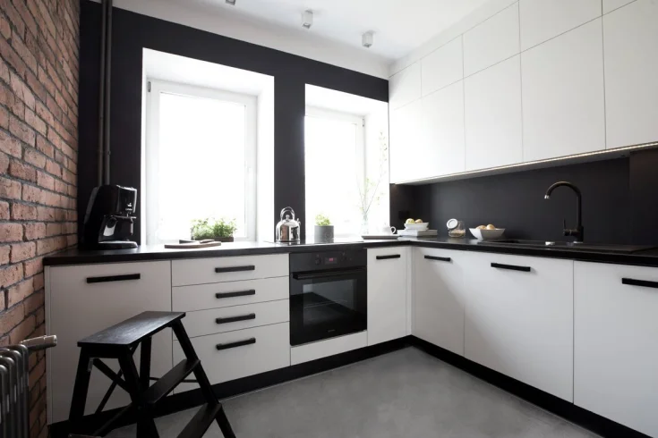 white and black kitchen color ideas