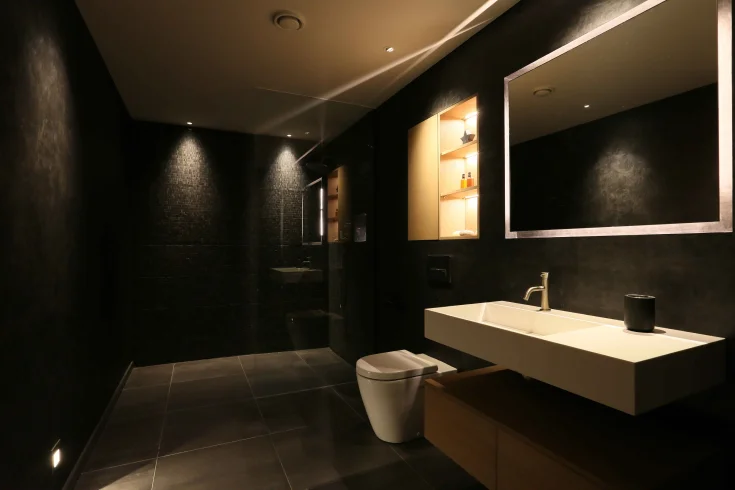 black and gold lighting