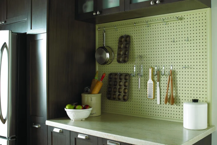 kitchen pegboard wall ideas