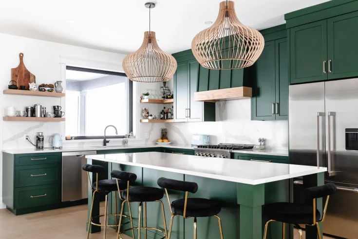 emerald kitchen color ideas