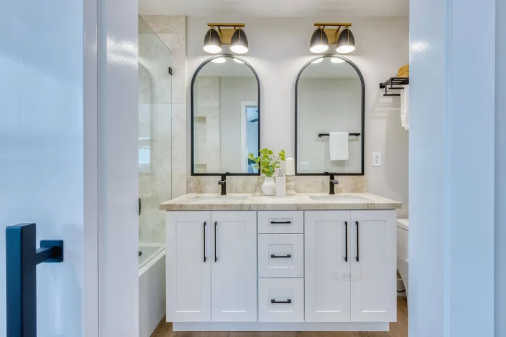 double vanity bathroom mirror