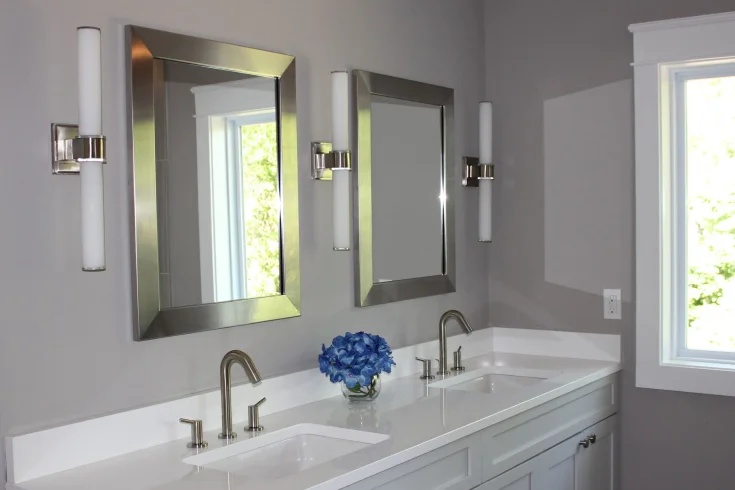 bathroom vertical light tubes