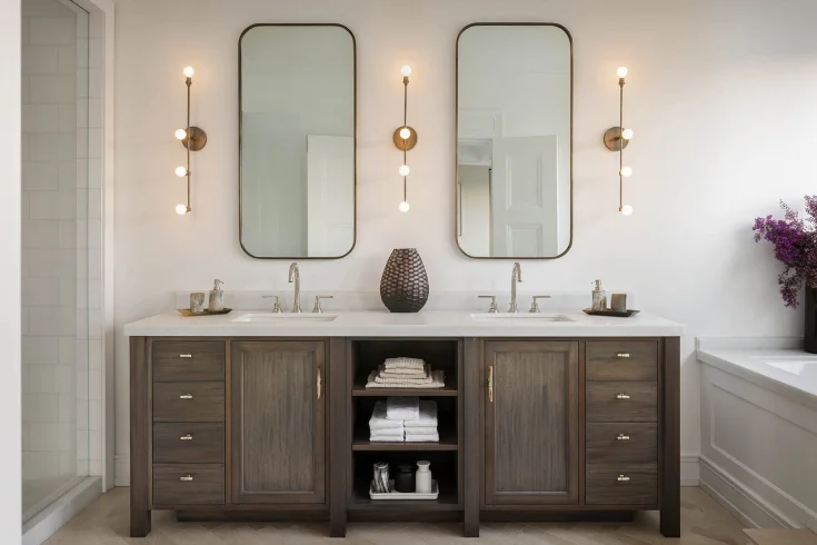 adjustable bathroom sconces