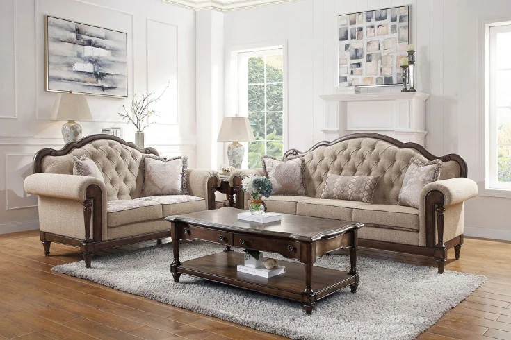 classic neutral sofa for living room