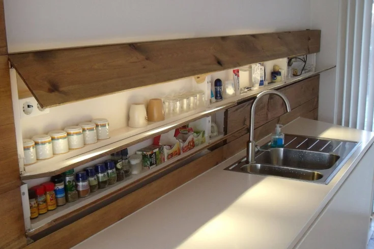 behind counter storage ideas