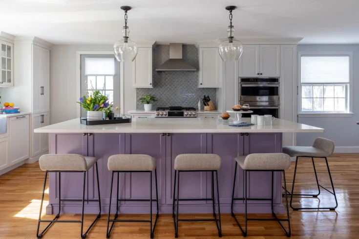 white and lavender kitchen color ideas