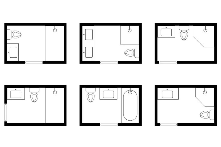 bathroom layout ideas