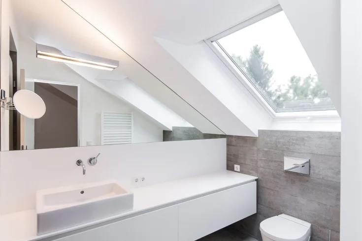 skylight on bathroom vanity