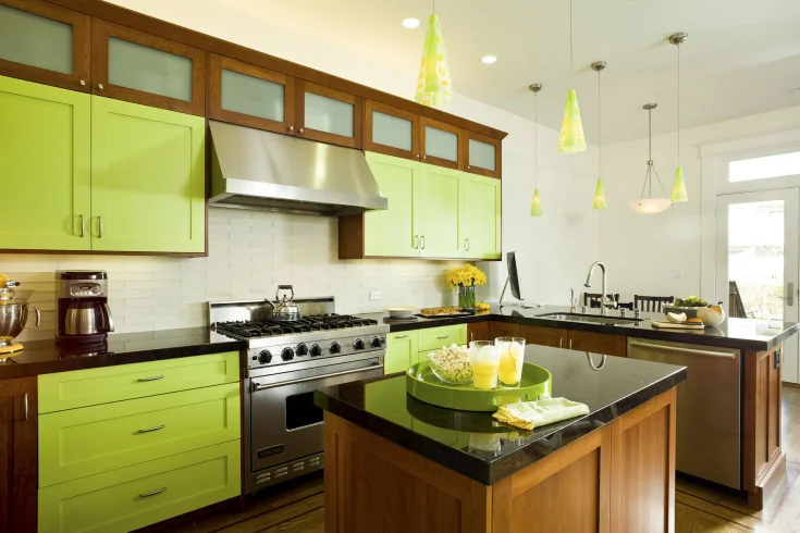 lime green kitchen color ideas
