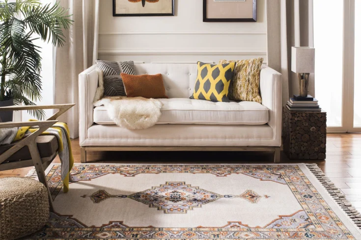 living room area rug size