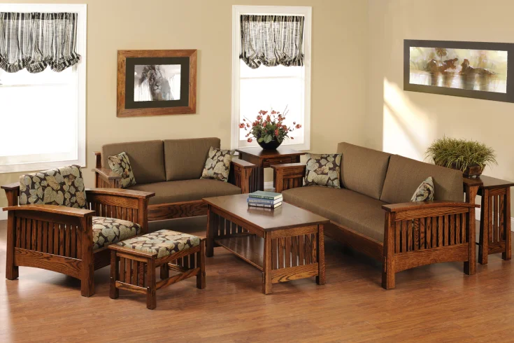 mid century living room sofa