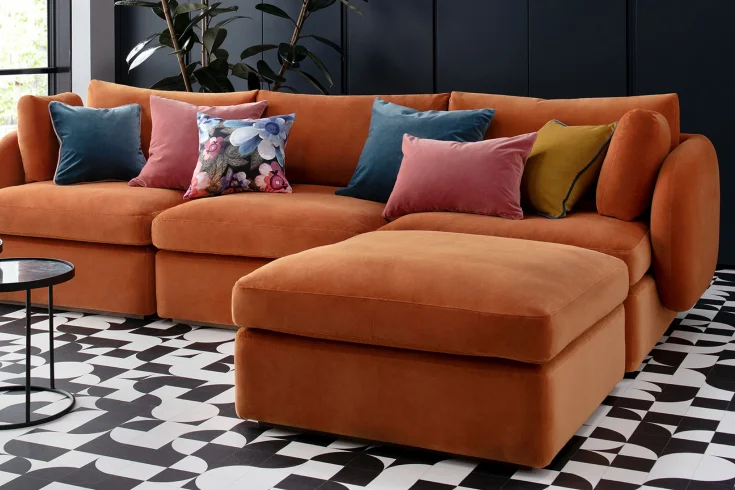 multi color modular living room sofa