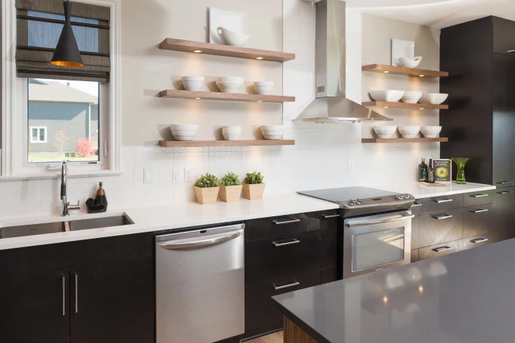 kitchen display shelves