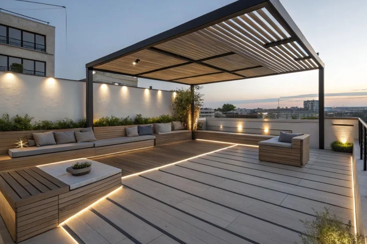 smart decks and pergola lighting