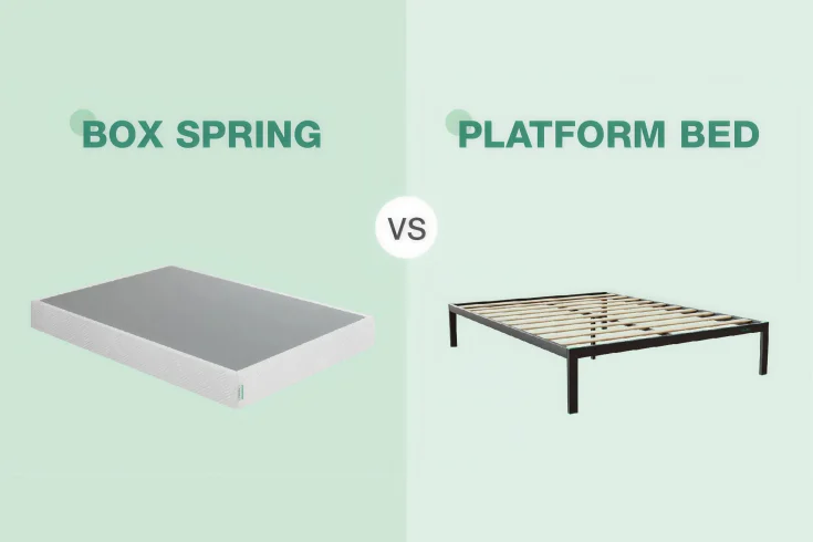 platform bed vs box spring bed price comparison