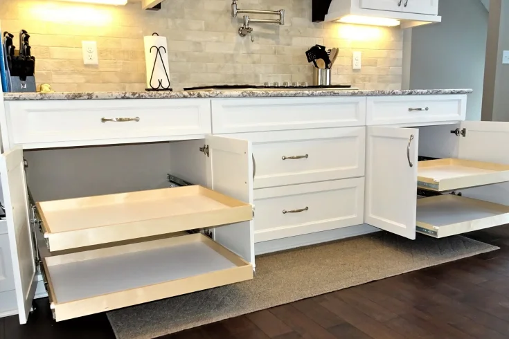 pull out kitchen shelving