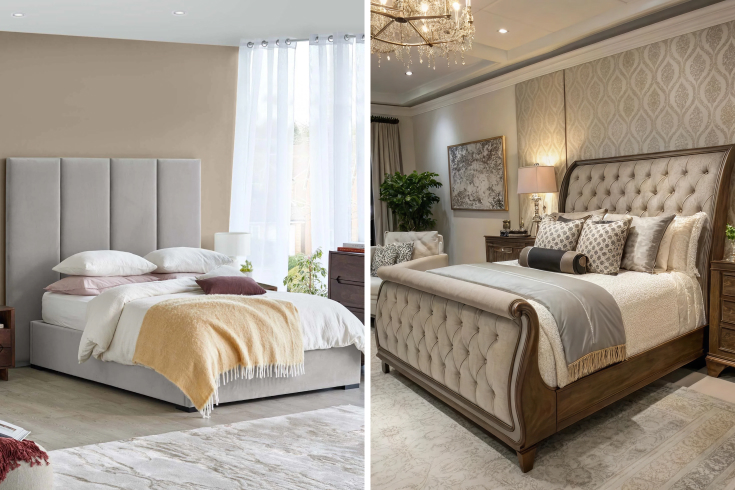Sleigh Bed vs Panel Bed