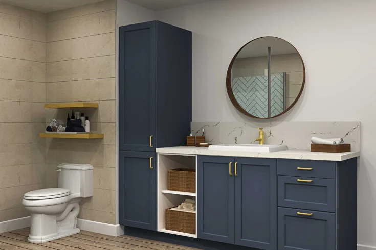 bathroom storage and cabinet