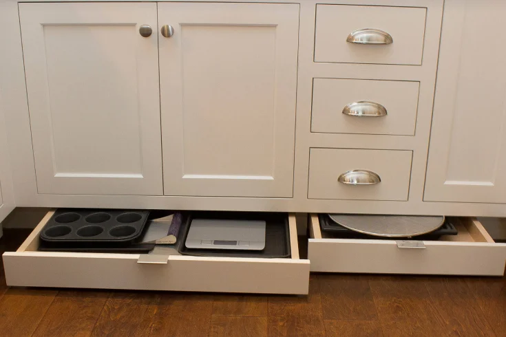 toe kick drawer ideas