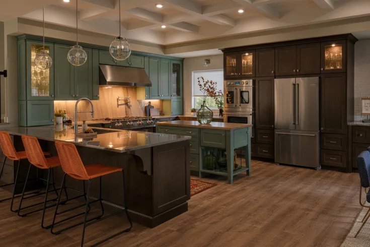 two tone kitchen color ideas