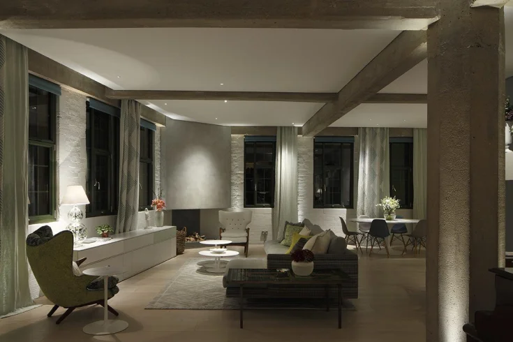 living room light for architectural highlight