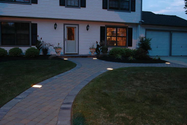 brick pathway outdoor lighting