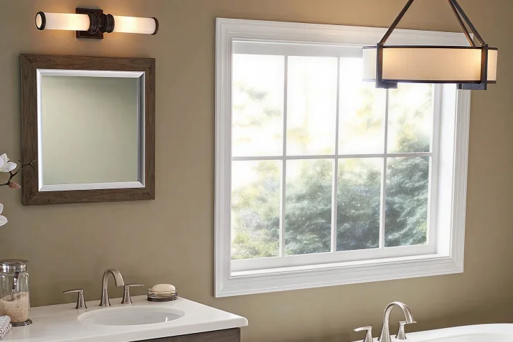 flush mount ceiling light bathrooms