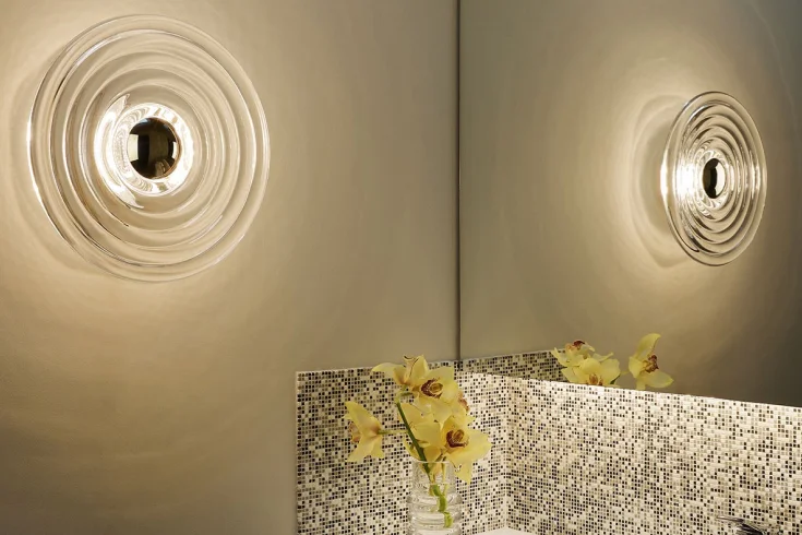 sculptural bathroom lighting