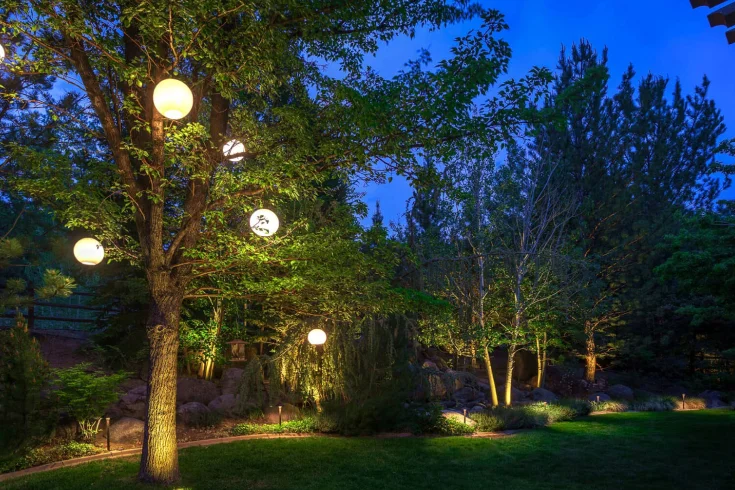 glass globe outdoor lighting