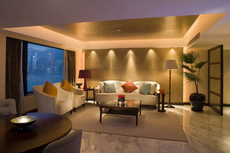 5 by 7 living room lighting rule