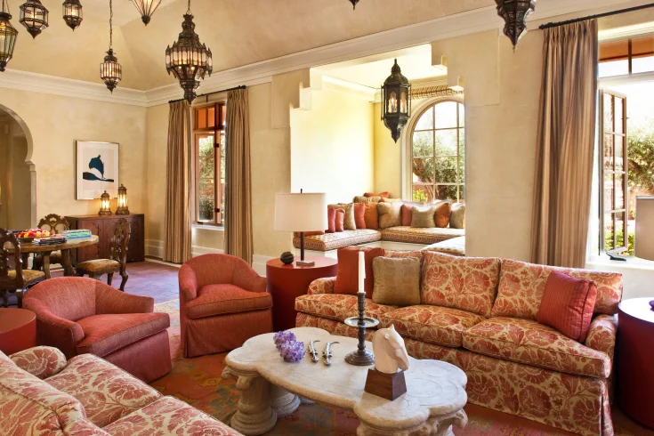 living room moroccan lanterns