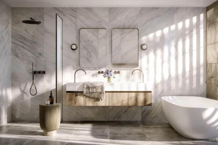 natural bathroom lighting