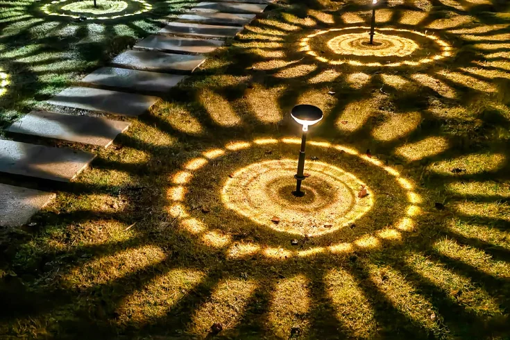 patterned illumination pathway lights