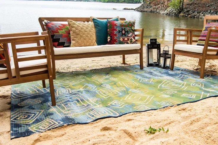 abstract rugs for outdoors