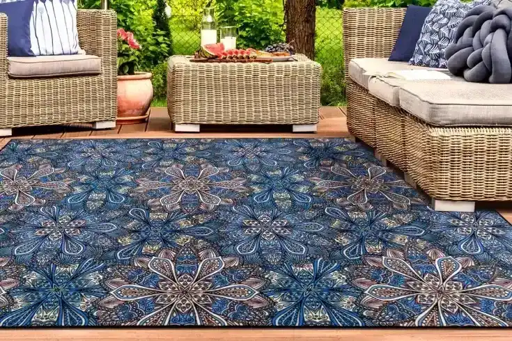 botanical rugs for outdoors