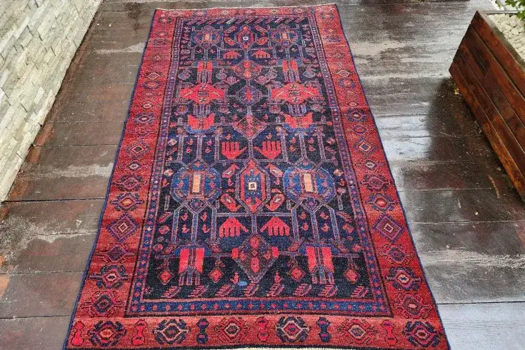 vintage Persian rugs for outdoors