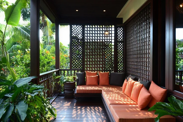balcony floor cushion seating