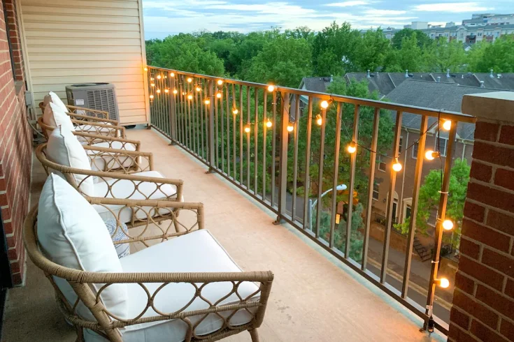 balcony ambient lighting
